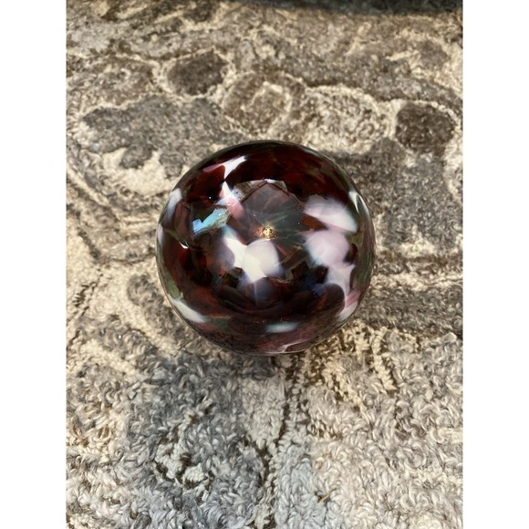 Christmas Art Glass Hand Blown Ornament  Toledo Museum of Art NEW Ball Red - Picture 3 of 5